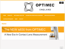 Tablet Screenshot of optimec.com